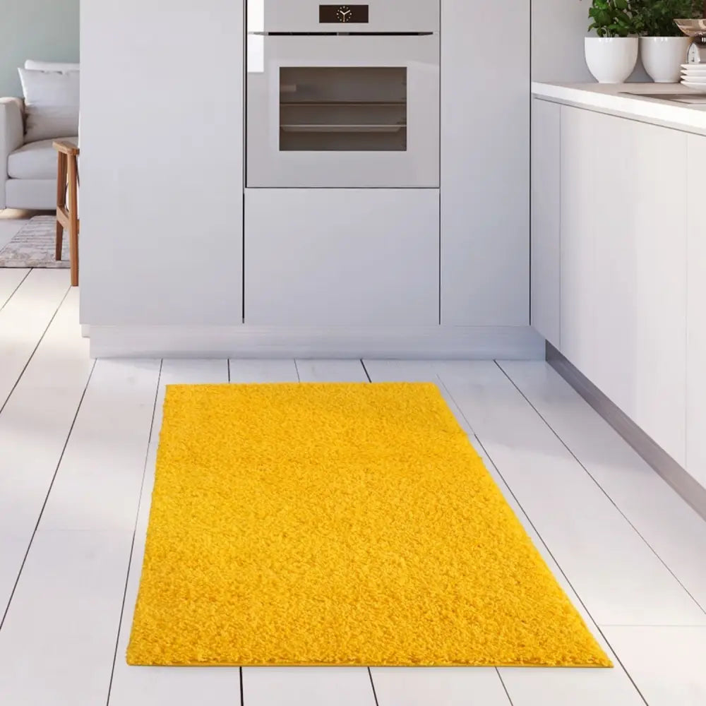 Myshaggy Solid Yellow Rug - Rugs