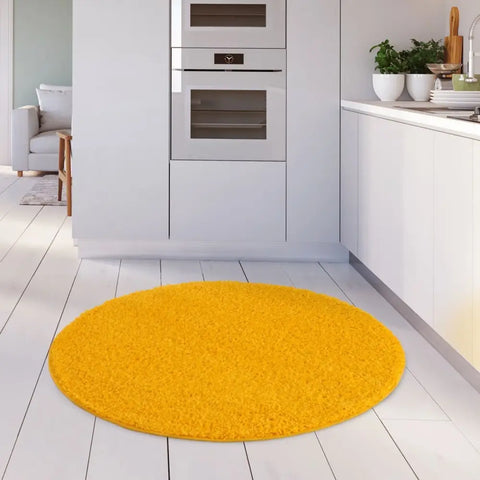 Myshaggy Solid Yellow Rug - Rugs