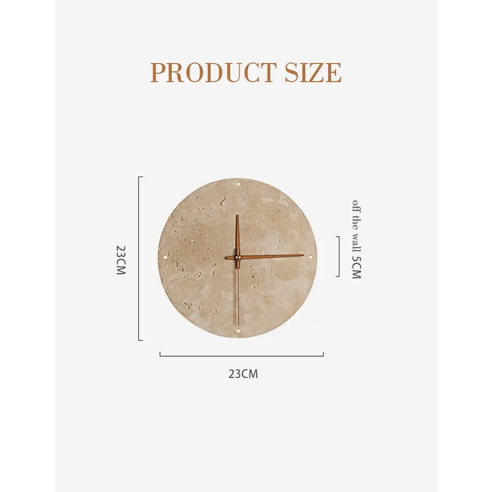 Nala Silent Clock Stone