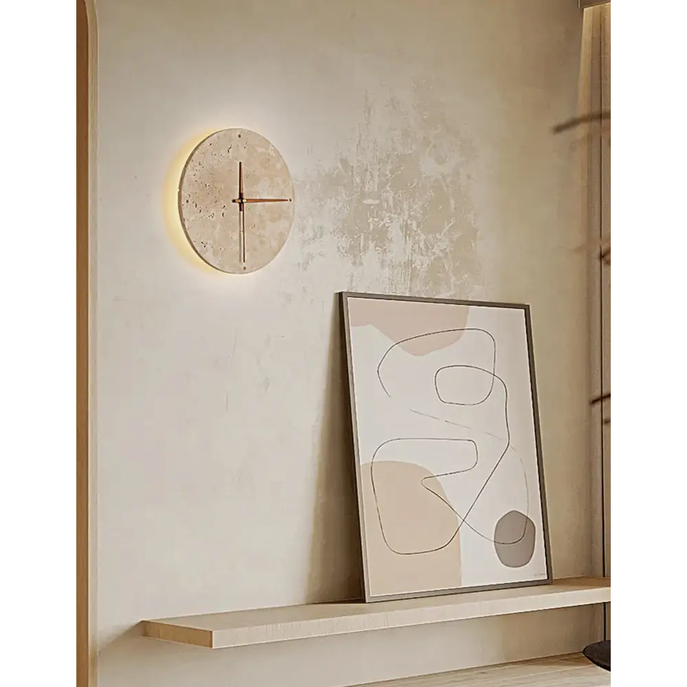 Nala Silent Clock Stone