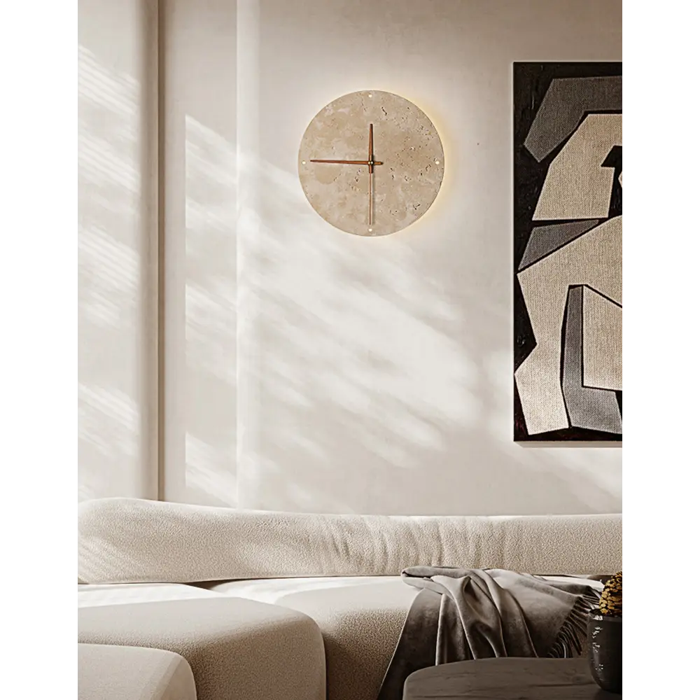 Nala Silent Clock Stone