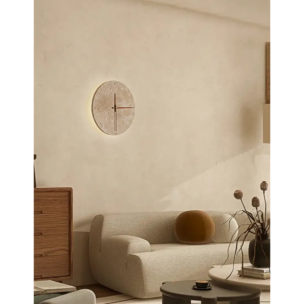 Nala Silent Clock Stone