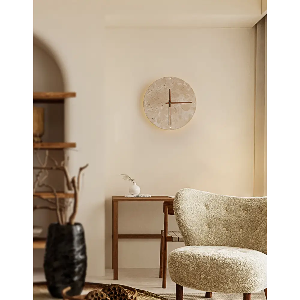 Nala Silent Clock Stone