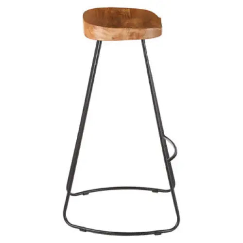 Nandri Acacia Wood Seat Bar Stool