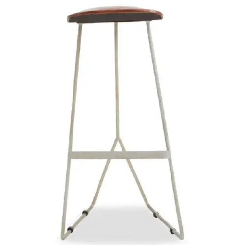Nandri Antique Silver Frame Bar Stool - bar-furniture