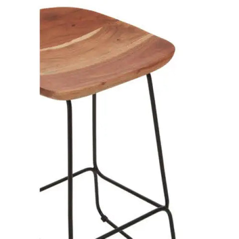 Nandri Black Frame Bar Stool - bar-furniture
