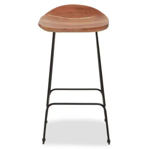 Nandri Black Frame Bar Stool - bar-furniture