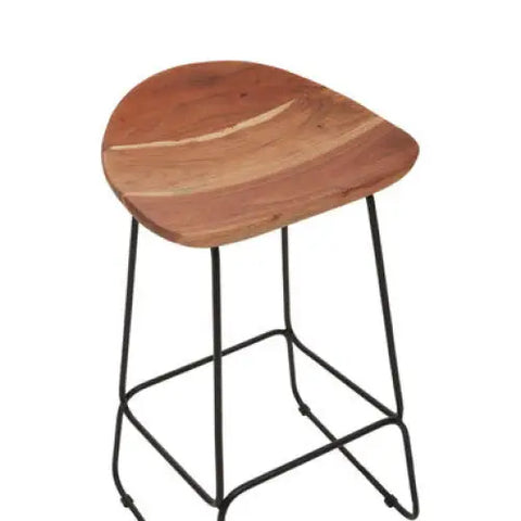 Nandri Black Frame Bar Stool - bar-furniture