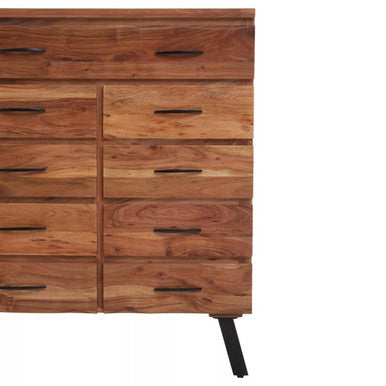 Nashik 9 Drawer Acacia Chest