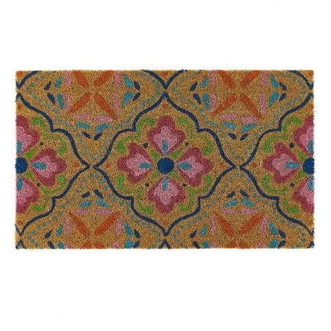 Natural Coir Doormats 45x75 cm - Bright Tile - Doormat
