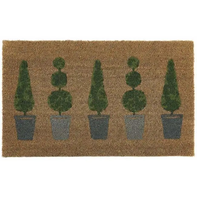 Natural Coir Doormats 45x75 cm - Topiary - Doormat