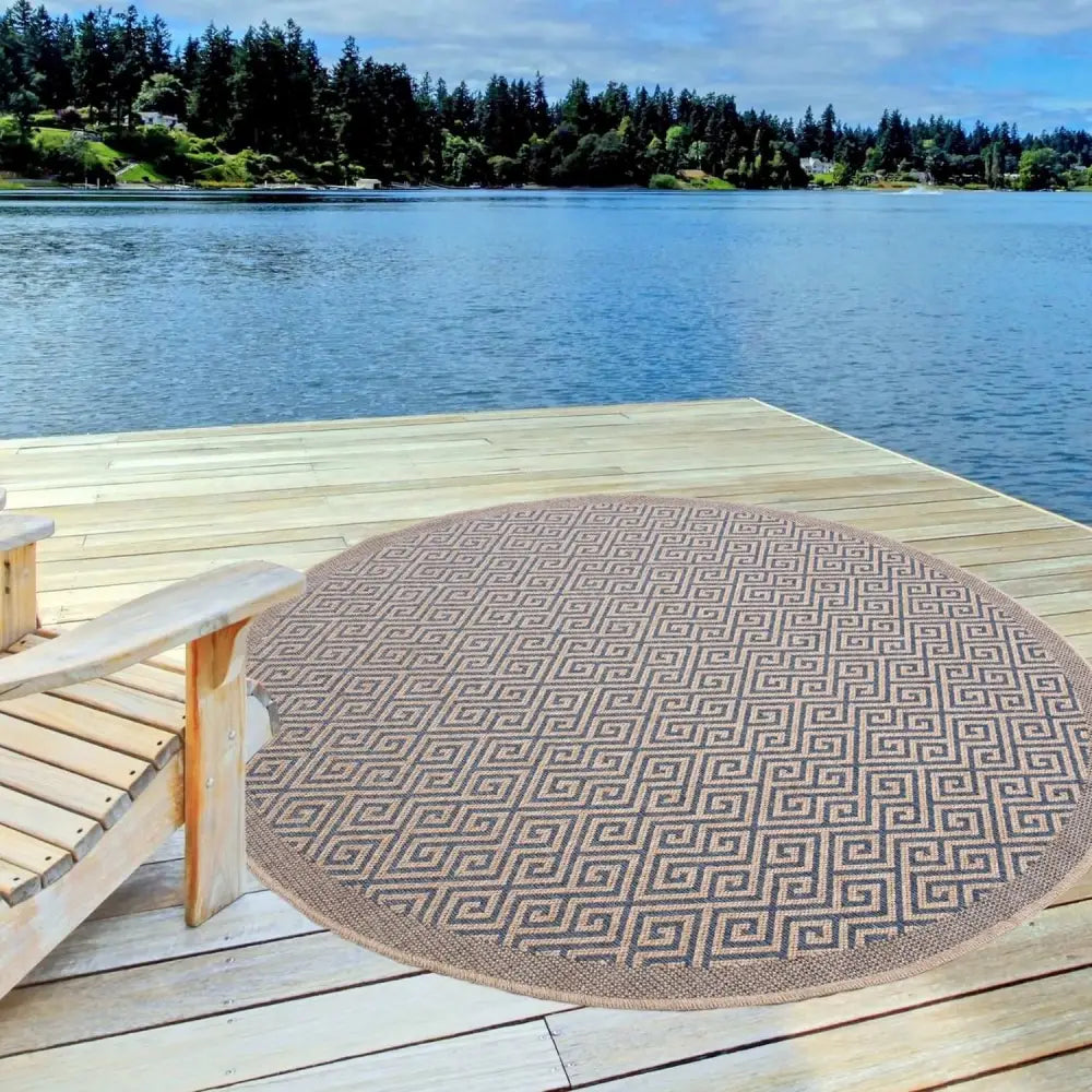 Nature Outdoor Rug Blue | 5100B - Rugs