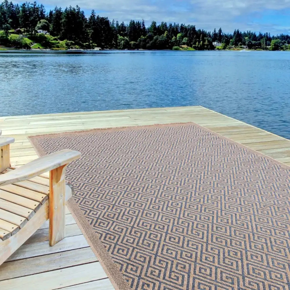 Nature Outdoor Rug Blue | 5100B - Rugs