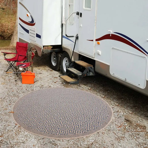 Nature Outdoor Rug Blue | 5100B - Rugs