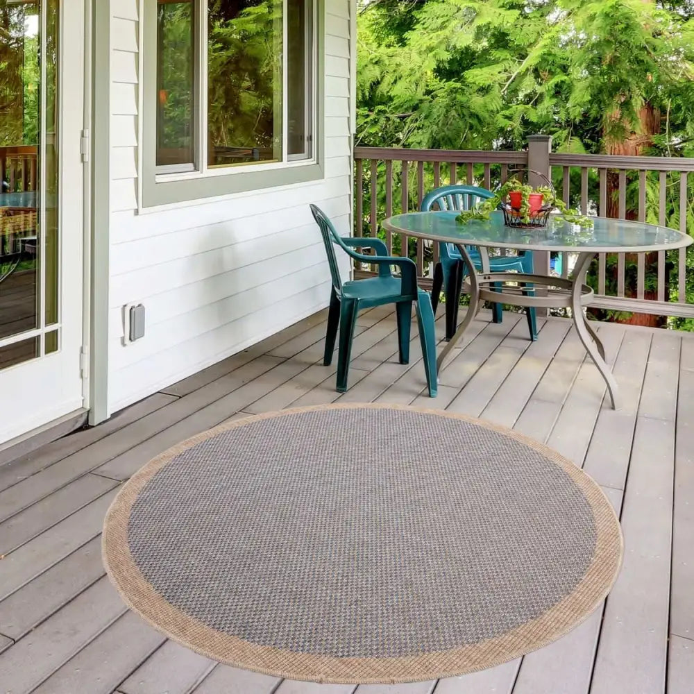Nature Outdoor Rug Blue | 5200B - Rugs