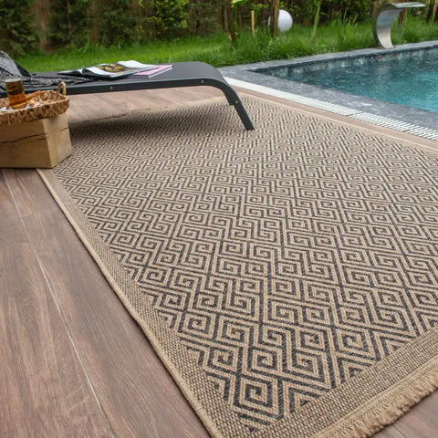 Nature Outdoor Rug Dark Grey | 5100DG - Rugs