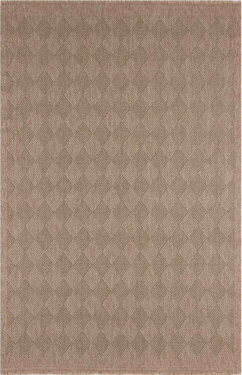 Beige diamond patterned woven nature outdoor rug green with textured natural fiber finish for outdoor use