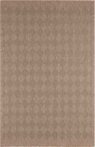 Beige diamond patterned woven nature outdoor rug green with textured natural fiber finish for outdoor use