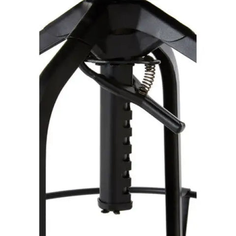 New Foundry Adjustable Wooden Seat Bar Stool