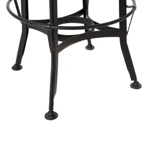 New Foundry Adjustable Wooden Seat Bar Stool