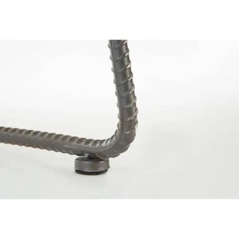 New Foundry Brown Leather Effect Bar Stool