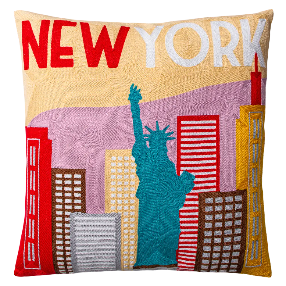 New York Needlepoint Cushion - Cushion