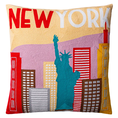 New York Needlepoint Cushion - Cushion