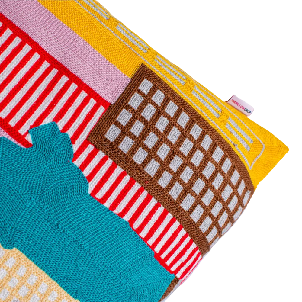 New York Needlepoint Cushion - Cushion