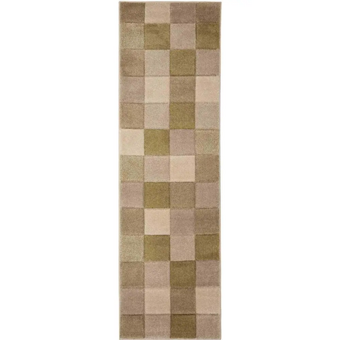 Newport Blocks Rug – Bold Geometric Style - 60X200 cm / Green - Rugs