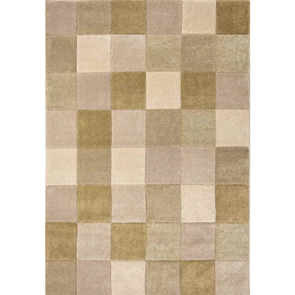 Newport Blocks Rug – Bold Geometric Style - 80X150 cm / Green - Rugs