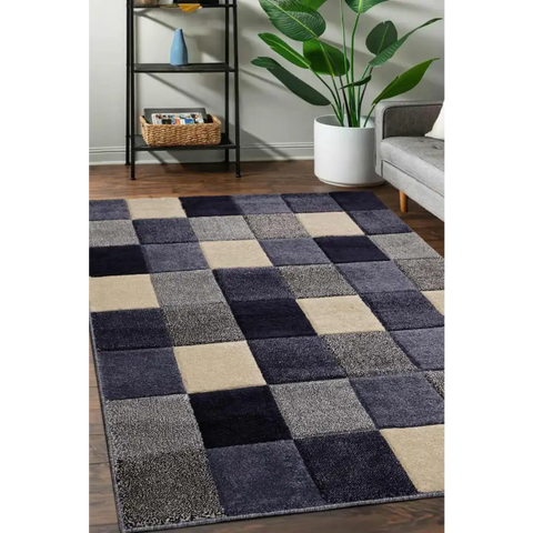 Newport Blocks Rug – Bold Geometric Style - Rugs