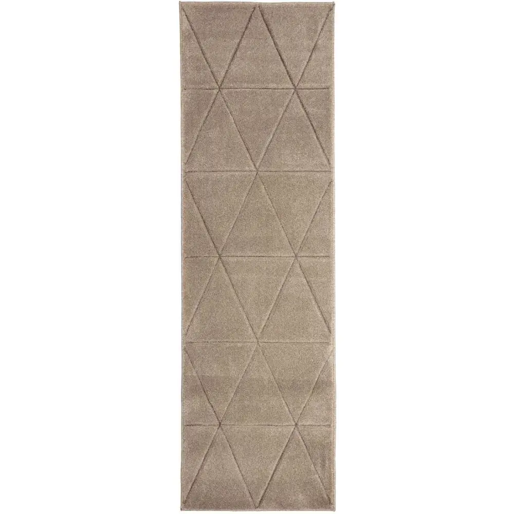 Newport Capleton Rug – Bold Geometric Design - 60X200 cm / Beige - Rugs