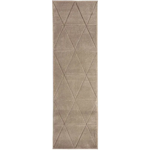 Newport Capleton Rug – Bold Geometric Design - 60X200 cm / Beige - Rugs
