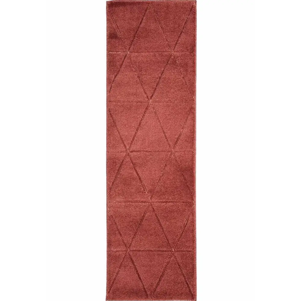 Newport Capleton Rug – Bold Geometric Design - 60X200 cm / Red - Rugs
