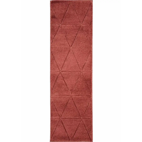 Newport Capleton Rug – Bold Geometric Design - 60X200 cm / Red - Rugs