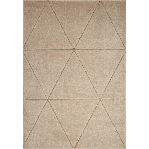 Newport Capleton Rug – Bold Geometric Design - 80X150 cm / Beige - Rugs
