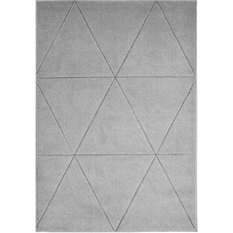 Newport Capleton Rug – Bold Geometric Design - 80X150 cm / Grey - Rugs