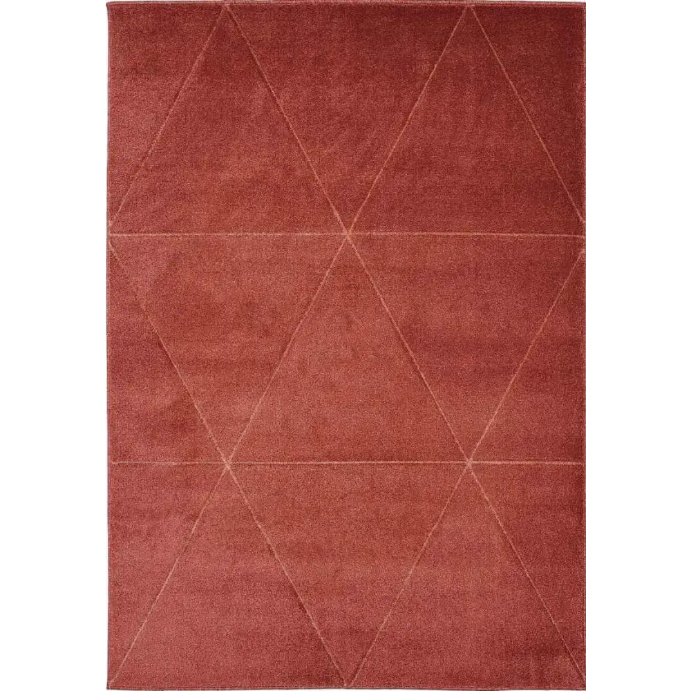 Newport Capleton Rug – Bold Geometric Design - 80X150 cm / Red - Rugs
