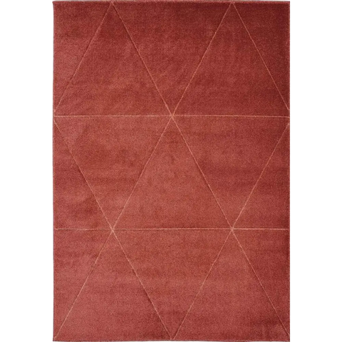 Newport Capleton Rug – Bold Geometric Design - 80X150 cm / Red - Rugs