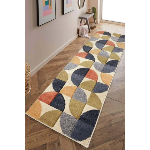 Newport Geometric Rug – Bold Multicolour Design - Rugs
