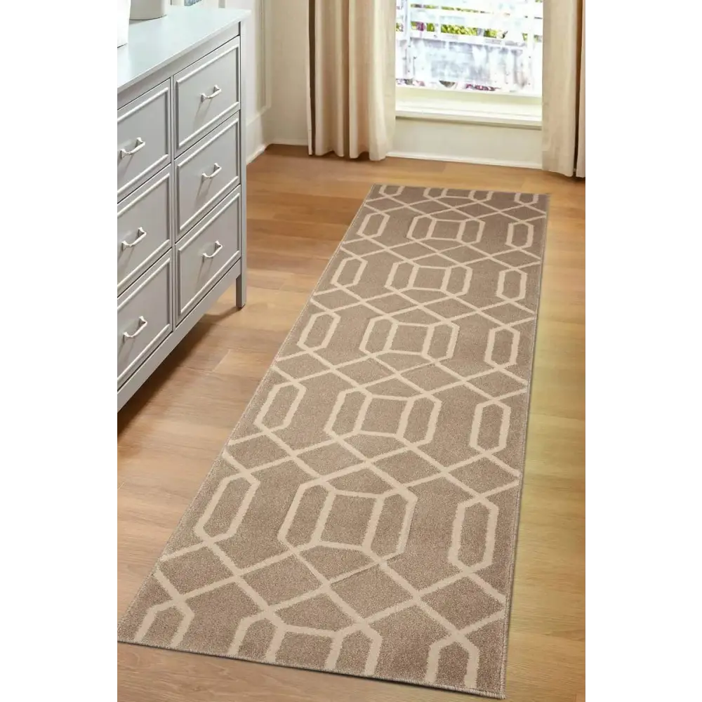 Newport Lattice Rug – Textured Geometric - Rugs