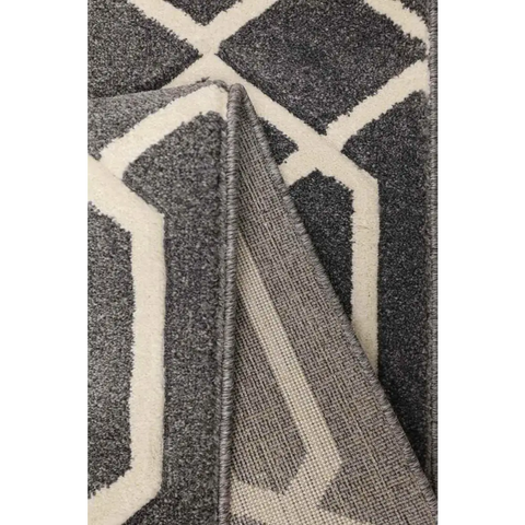 Newport Lattice Rug – Textured Geometric - Rugs