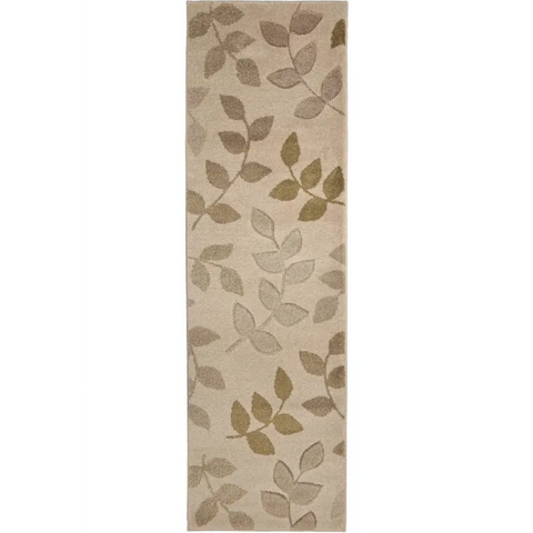 Newport Leaf Rug – Hand-Carved Floral Design - 60X200 cm / Green - Rugs