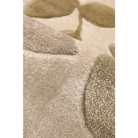 Newport Leaf Rug – Hand-Carved Floral Design - Rugs