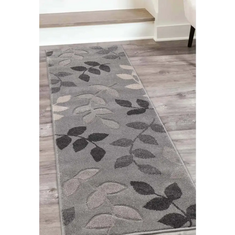 Newport Leaf Rug – Hand-Carved Floral Design - Rugs