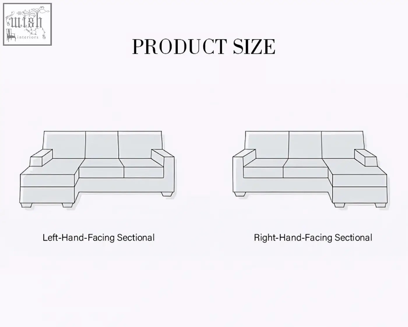 Left- and right-hand-facing nicosia grey curved suede three seater sofa sectional designs in minimalist line art