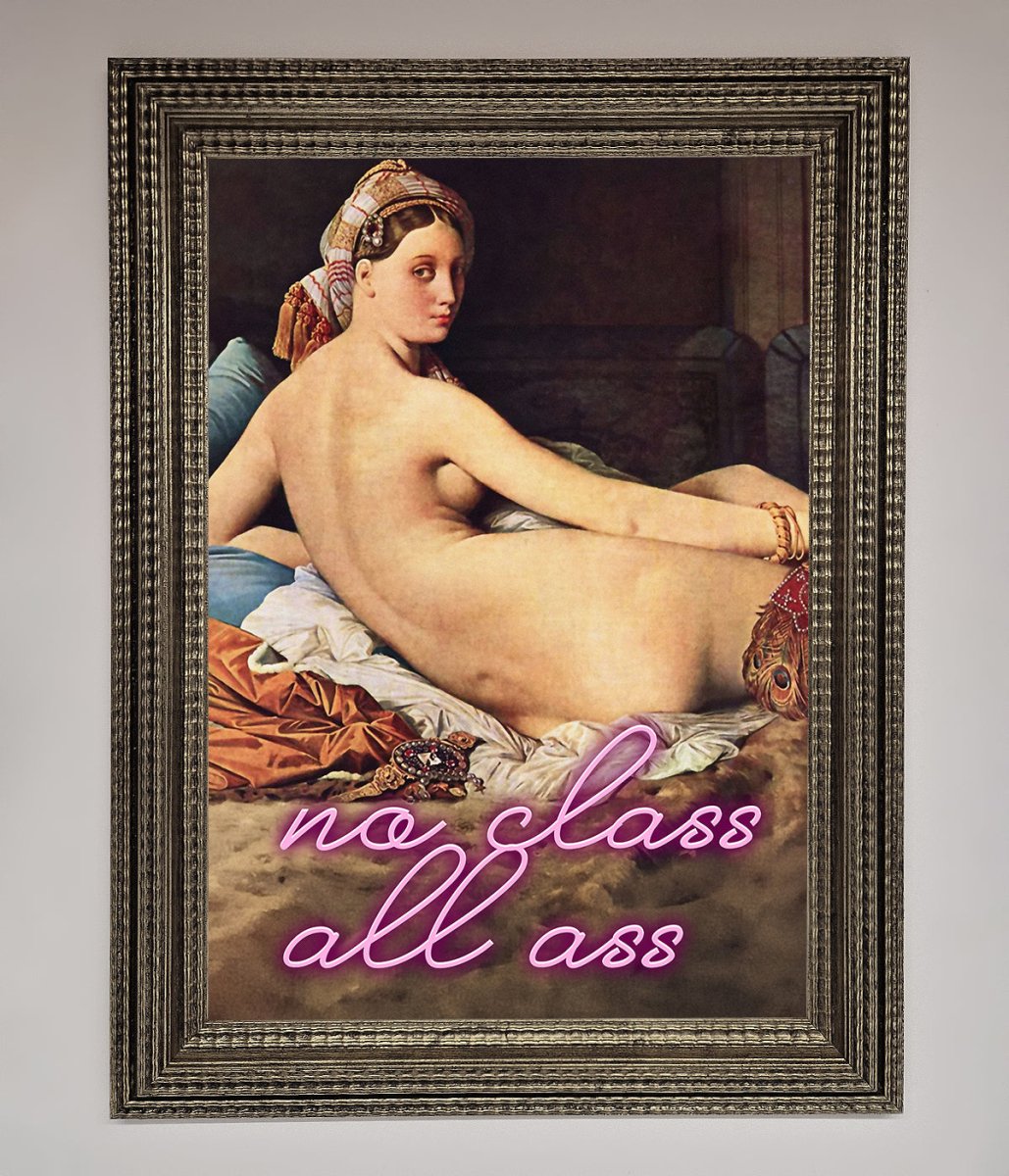 No Class All Ass Framed Print