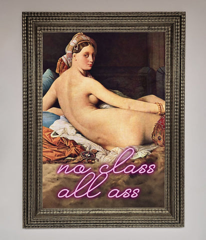 No Class All Ass Framed Print