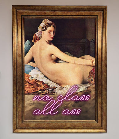 No Class All Ass Framed Print
