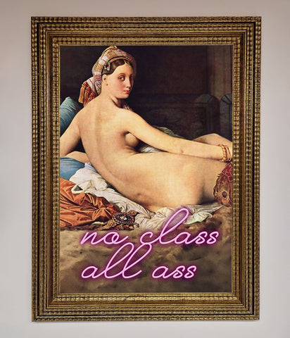 No Class All Ass Framed Print